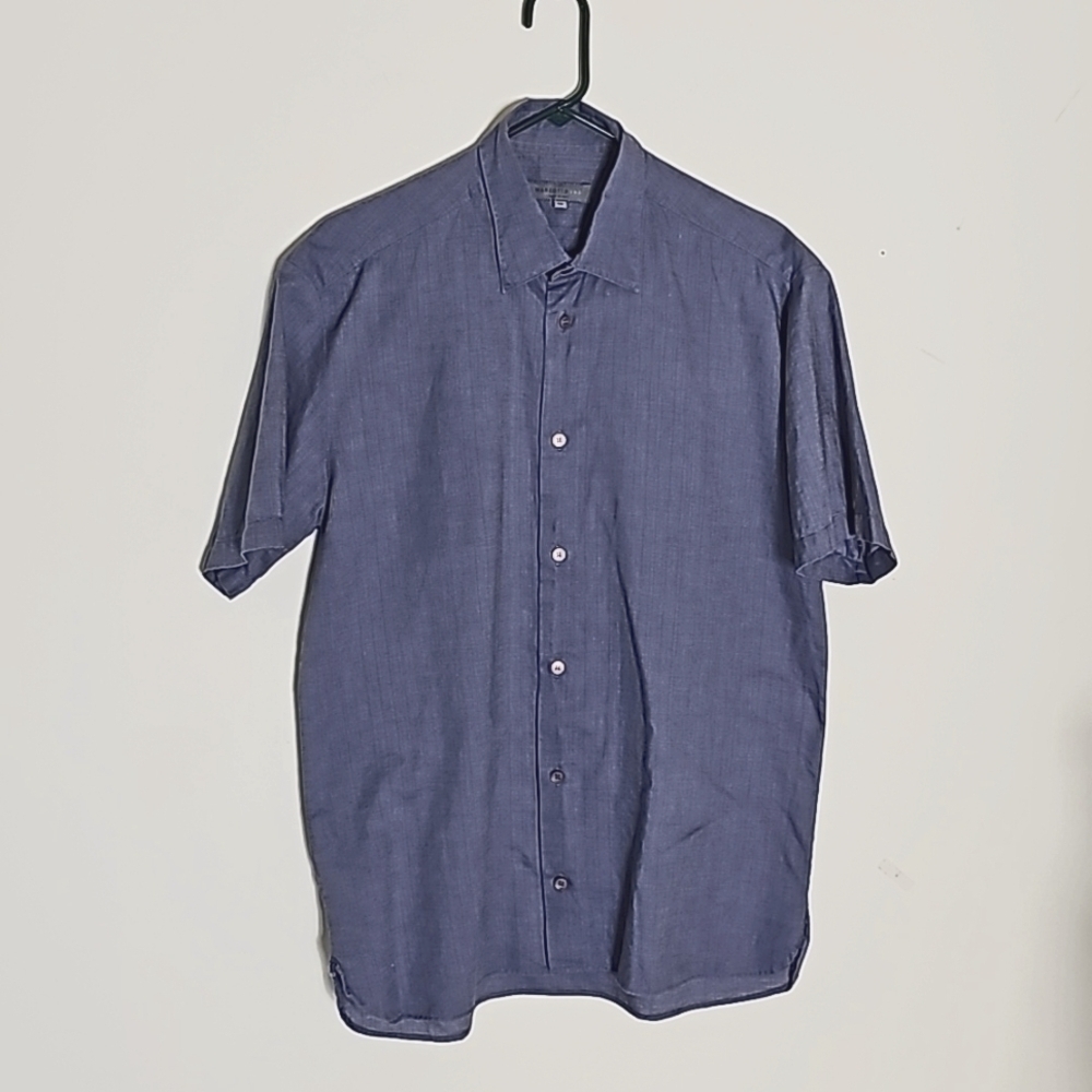 Marzotto Men's Cotton-blend Short Sleeves Shirt Size M